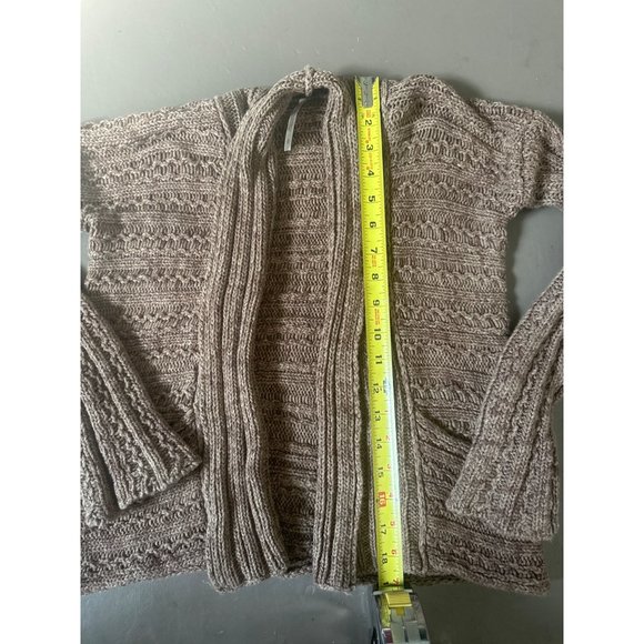 Free‎ people, brown knit, sweater cardigan size small - Picture 2 of 7